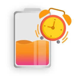 Icono de Alarma de batería llena 100%